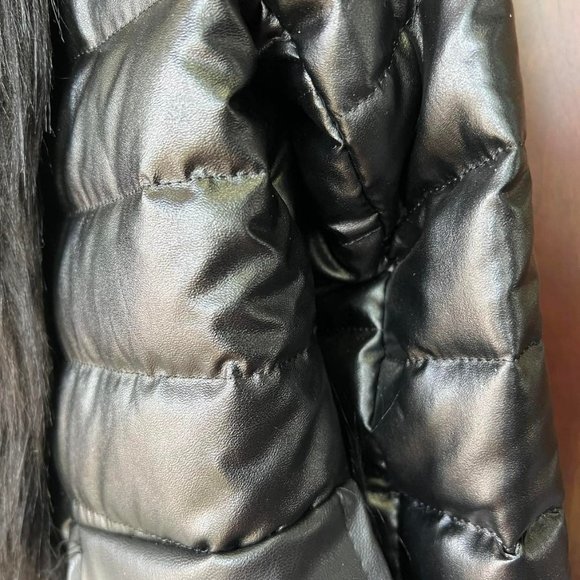 Faux Fur Warm Fall Light Winter Jacket Sz S - Picture 2 of 3